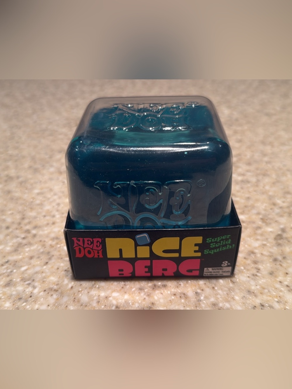 NeeDoh Nice Berg Squishy Toy - Teal Blue
